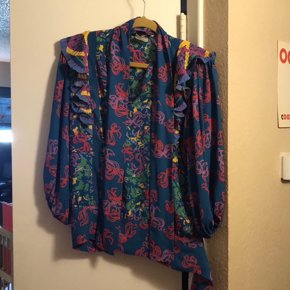 Dian Freis pattern blouse 80s vintage